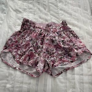 Lululemon Athletica Floral Tracker Shorts